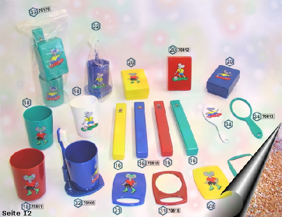 Serie f�r Kinder, mit Aufkleber, Motiv sportliche Maus
